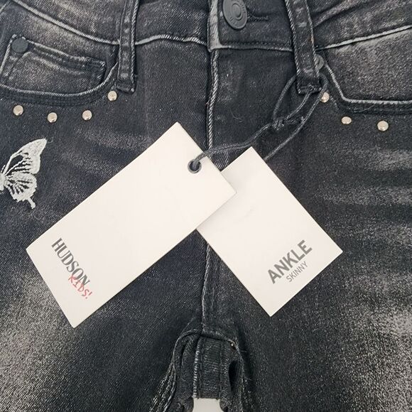Hudson Kids Stud Ankle Skinny Jeans Size 8 NWT - Picture 3 of 5